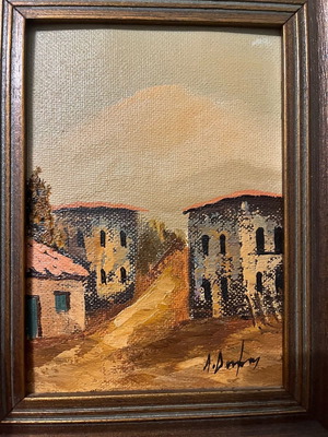 Painting used by Dimas with frame 20x25