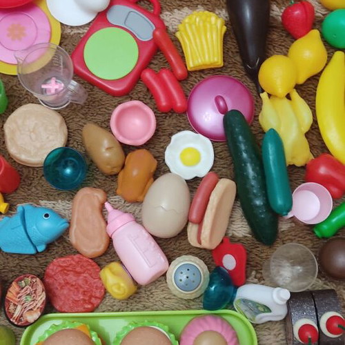 Children's kitchen toys used, pack of 143 pieces