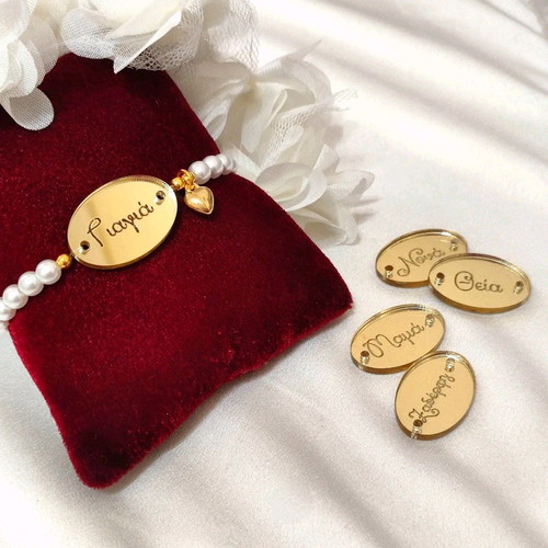 Handmade elastic baptism bracelets new for family members