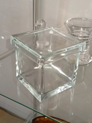 Multipurpose glass vintage container like new