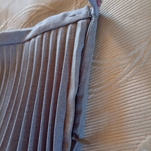 Vintage Y2K Maxi Pleated Skirt Mango S gray like new