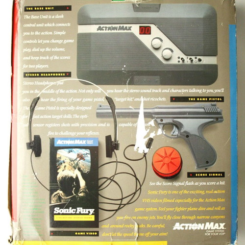 Action Max Vintage 1987 new console with VHS games