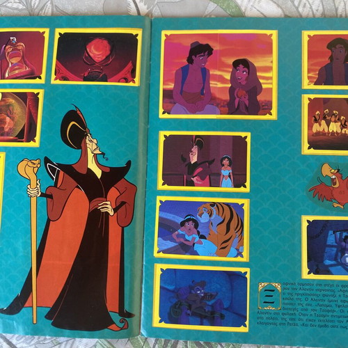 Panini Aladdin sticker album 1993, used, complete 100%