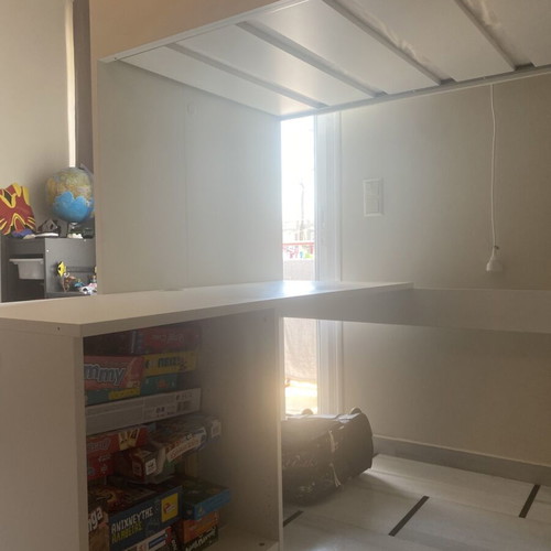 IKEA SMASTAD Loft Bed 90x200 with Desk, Bookshelf and Mattress like new