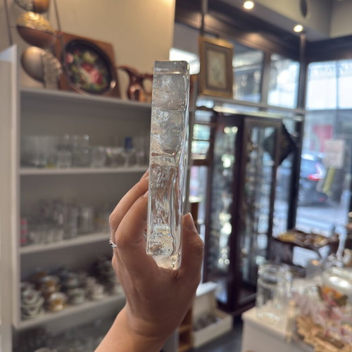 Glass crystal bear sculpture like new
