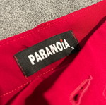 Paranoia fabric pants like new, size S, red
