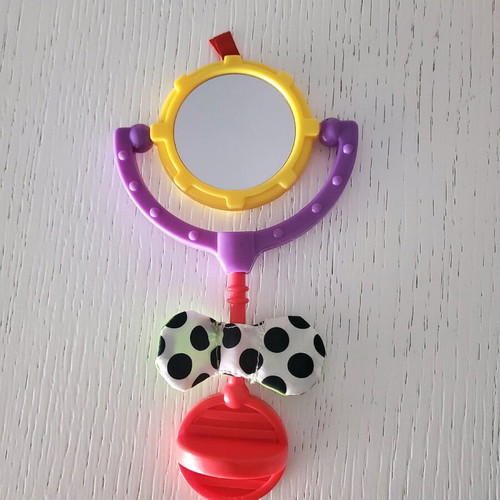 Fisher Price baby toy with rotating mirror like new