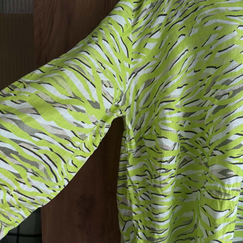 Basler linen blouse 3XL like new, white and green