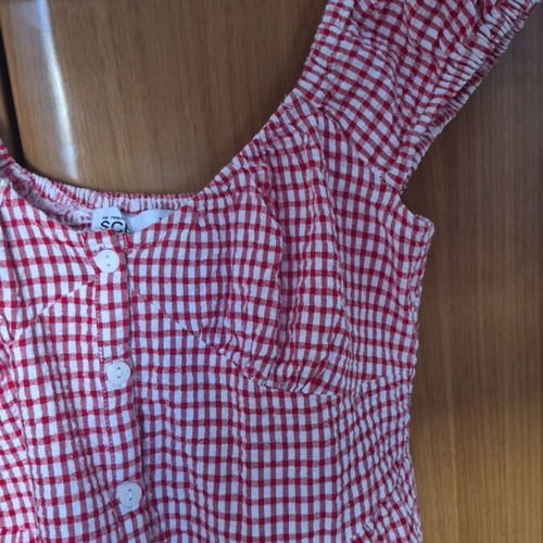 Primark dress new, fits small and medium, red and white