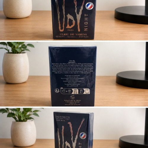 Ulric de Varens UDV Night Eau de Toilette 60ml new, for evening and daily use