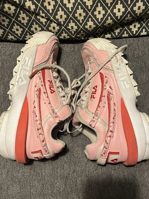 Fila girls' athletic shoes used, size 37 1/2, pink