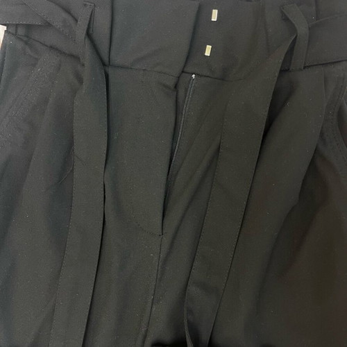 Bershka high-waisted pants black like new with belt
