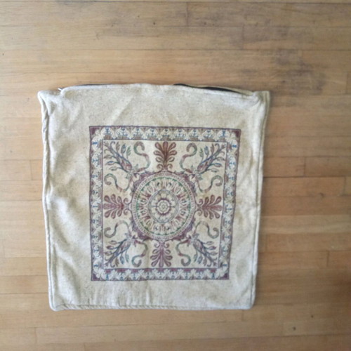 Chenille pillowcases used with two beautiful designs