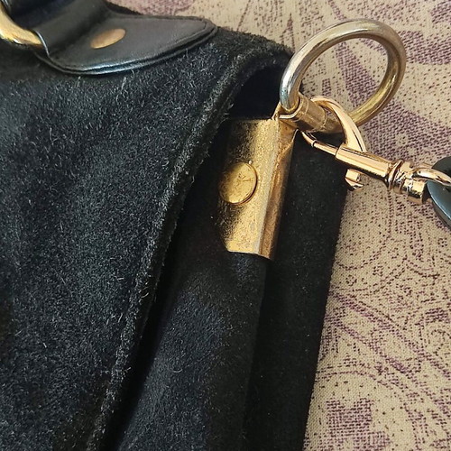NAF NAF leather black crossbody bag used, good condition