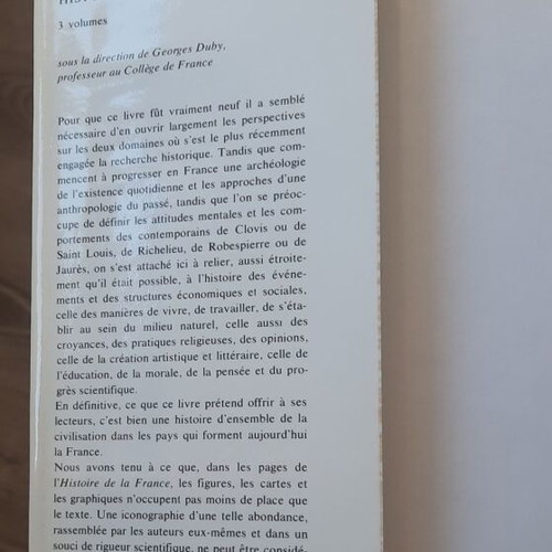 Histoire de la France book used, French language, Larousse 1971 edition
