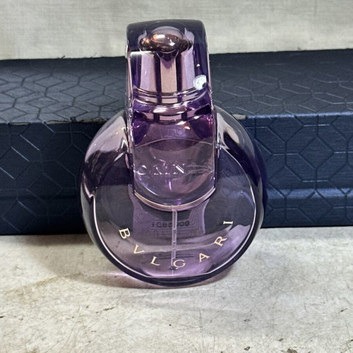 Bvlgari Omnia Amethyste Eau de Toilette bottle used, empty for collection or decoration