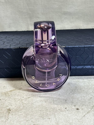 Bvlgari Omnia Amethyste Eau de Toilette bottle used, empty for collection or decoration