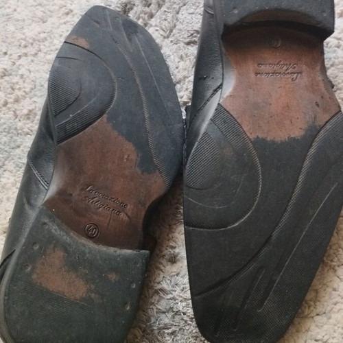 Romano Sicari handmade leather scarponi men's shoes size 40 used