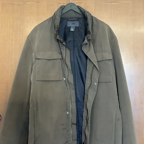 Barbour style men's jacket, green, size M