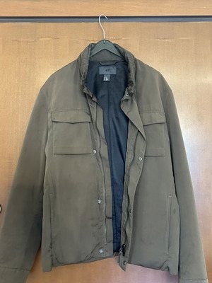 Barbour style men's jacket, green, size M