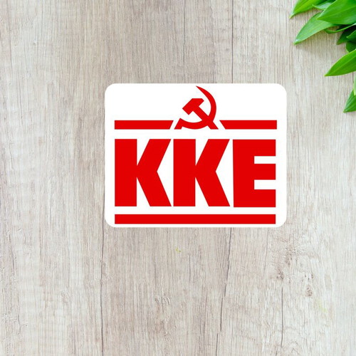 KKE sticker made to order, glossy paper