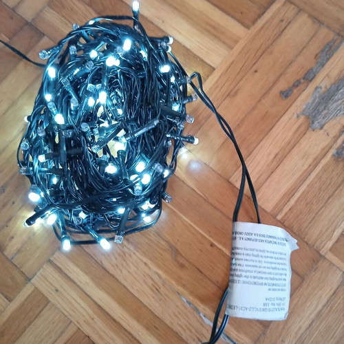 Christmas lights new, white color, 9 meters