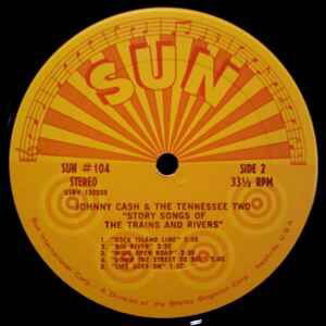 Johnny Cash Story Songs Of The Trains And Rivers vinyl record used, country