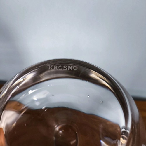 Vintage KROSNO POLAND GLASS Κρυστάλλινο μπωλ