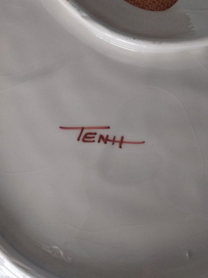 Ceramic platter handmade original from TENI workshop