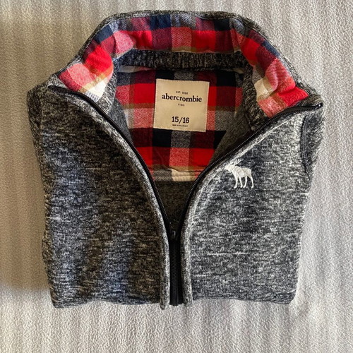 Abercrombie boys' hoodie used, 15/16 years, gray