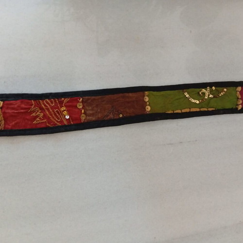 Patchwork Boho Belt used, multicolor, adjustable 120 cm