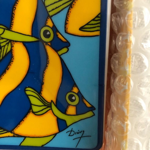 Benaki Museum platter new, 27x27 cm, design by Dionis Kefalas