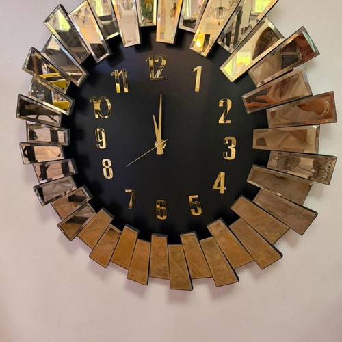 Decorative Bronze Wall Clock 80x80cm Analog New