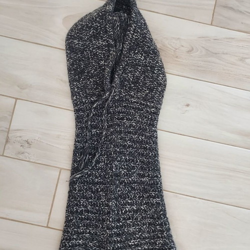 Neck Warmer With Integrated Hood like new, grey