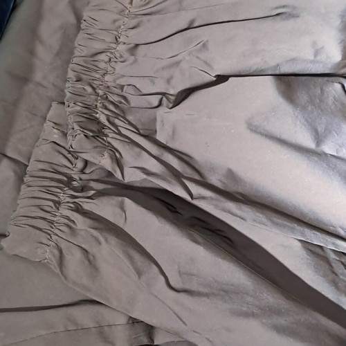 Reflective grey nylon pants, small size