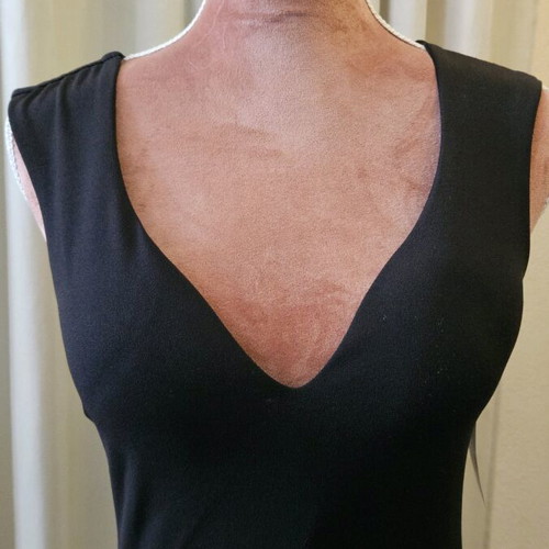 Celestino black bodysuit with heart neckline one size new