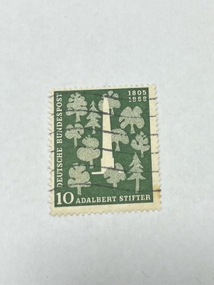 West Germany Stamp Adalbert Stifter Monument 1955 like new