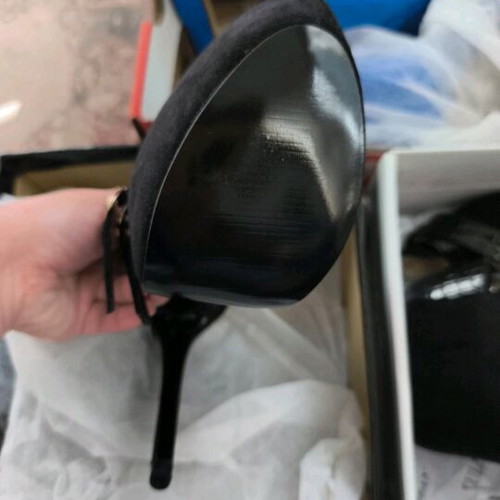 Alta Moda suede pumps with straps new, black, size 36