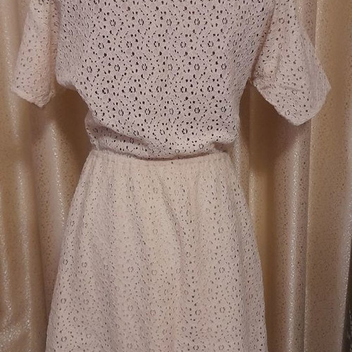 Beige lace dress Pull&Bear like new, size L