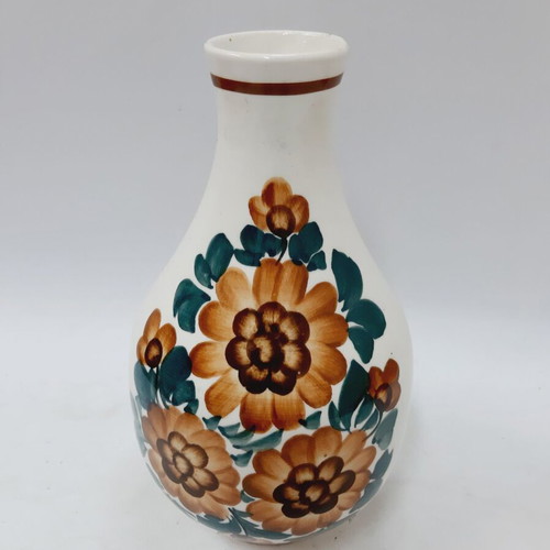 Handpainted ceramic bottle KOŁO Poland model 997 22 cm