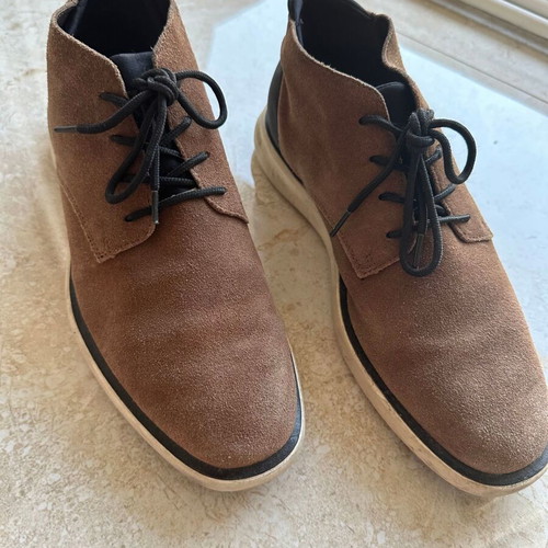 Massimo Dutti men's suede shoes size 41, like new, brown