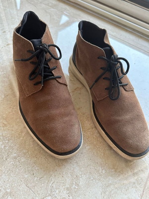 Massimo Dutti men's suede shoes size 41, like new, brown