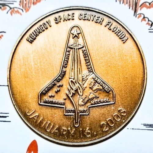 Space Shuttle Crew Emblem Collection Series bronze medal new