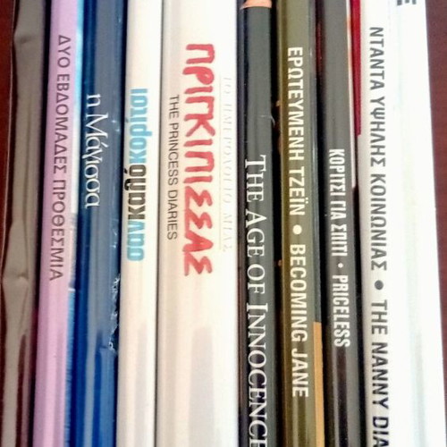 DVD set of 11 romantic and period movies like new, with subtitles