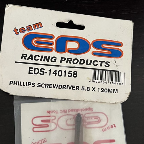 EDS Phillips screwdriver 5.8 x 120 mm with ergal handle and titanium body