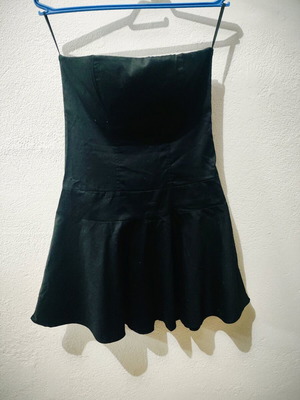 On Line mini dress black like new with corset-style lacing