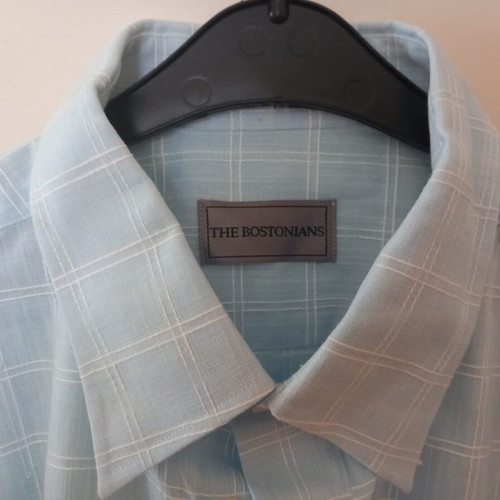 The Bostonians shirt new XL blue with white stripes