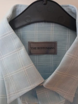The Bostonians shirt new XL blue with white stripes