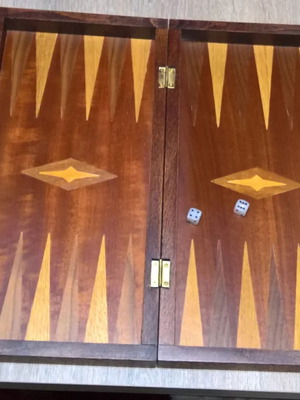 Ξύλινο μεταχειρισμένο φορητό τάβλι από μαόνι