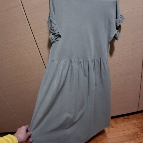 Cotton dress like new, one size, green